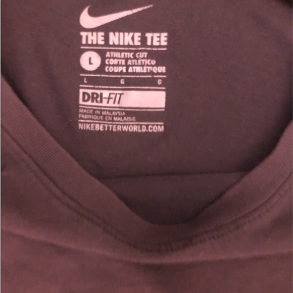 Dark Grey Nike Dri Fit Tee - Picture 3 of 3